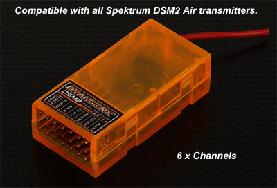 Orange RX Receivers - Compatible with all Spektrum DSM2 Air transmitters.
